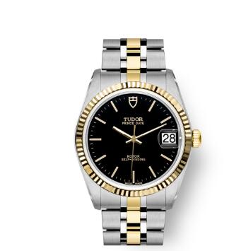 Buy Tudor Prince Date Replica Watch 34 mm steel case Yellow gold bezel m74033 0003