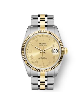 Buy Tudor Prince Date Replica Watch 34 mm steel case Yellow gold bezel m74033 0009