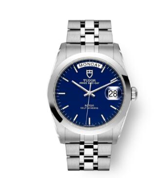 Buy Tudor Prince Date + Day Replica Watch 36 mm steel case Blue dial m76200 0008
