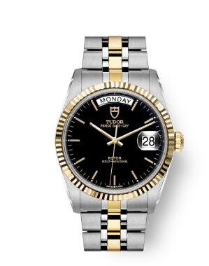 Buy Tudor Prince Date + Day Replica Watch 36 mm steel case Yellow gold bezel m76213 0010