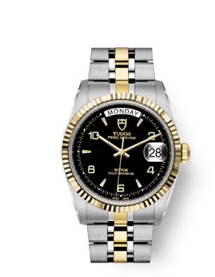 Buy Tudor Prince Date + Day Replica Watch 36 mm steel case Yellow gold bezel m76213 0012