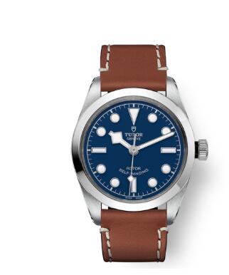 Tudor BLACK BAY 36 Watch Replica 36 mm steel case Brown leather strap m79500 0006