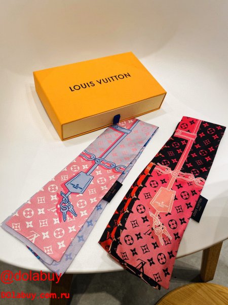 USA louis vuitton Double silk Ribbon Straps bow tie streamers