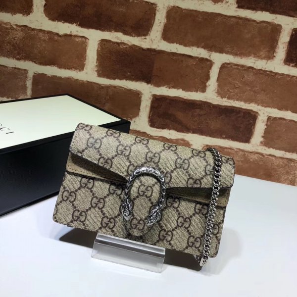 Dionysus GG Supreme super mini bag 476432 AAA+ Replica Handbags Gucci Dionysus