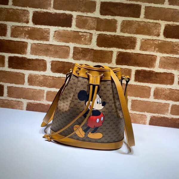 Replica Disney x Gucci small bucket Luxury 602691 bag Replica Handbags Gucci Disney
