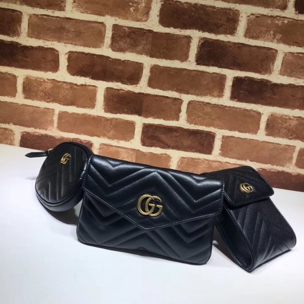High Quality Gucci GG Marmont Matelasse Belt 524597 Bag Replica Handbags Gucci Belt Bag