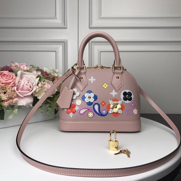 Replica Epi Leather Louis Vuitton Alma BB M54836 Replica Handbags Louis Vuitton Alma