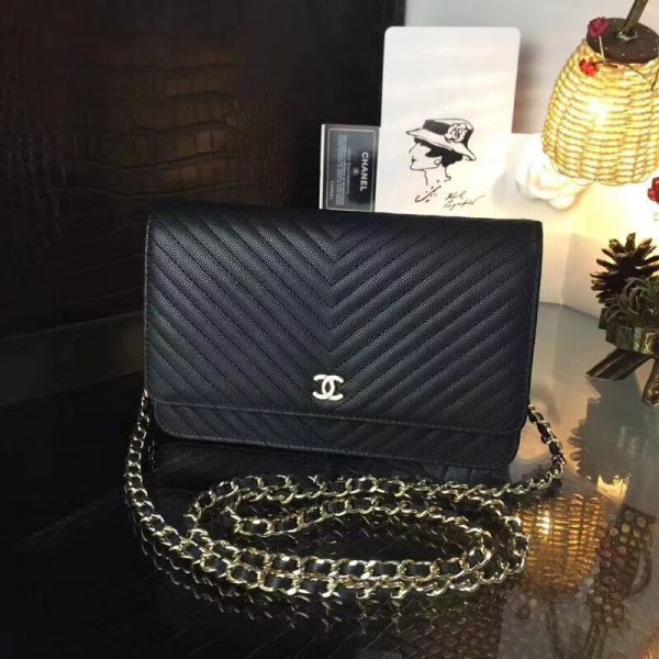 Replica Top Quality Small Texture Caviar V Woc Replica Handbags Ch 