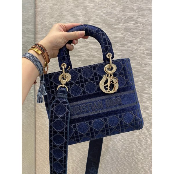 Christian Dior Replicas Lady Dior 24cm Bag Replica Handbags Dior Lady