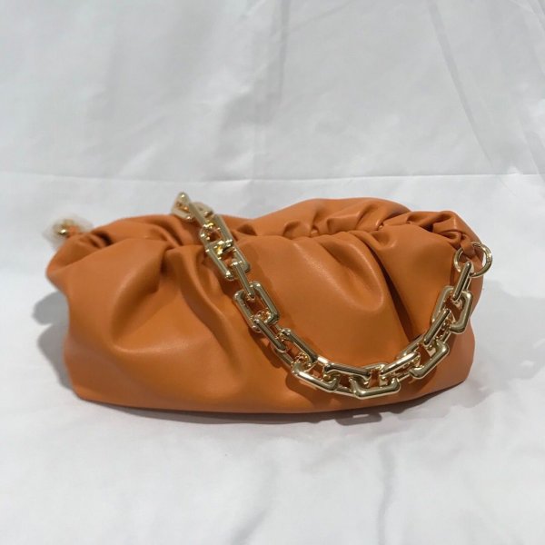Top Quality Bottega Veneta The Chain Pouch Cloud Orange bag Replica Handbags Bottega Veneta