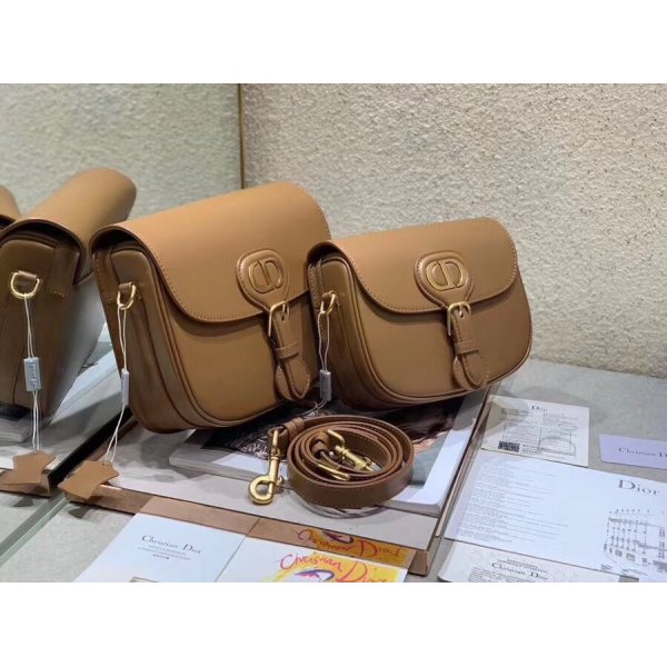 Best 2020 Christian dior bobby CD logo Obligue Brown bag Replica Handbags Dior Bobby