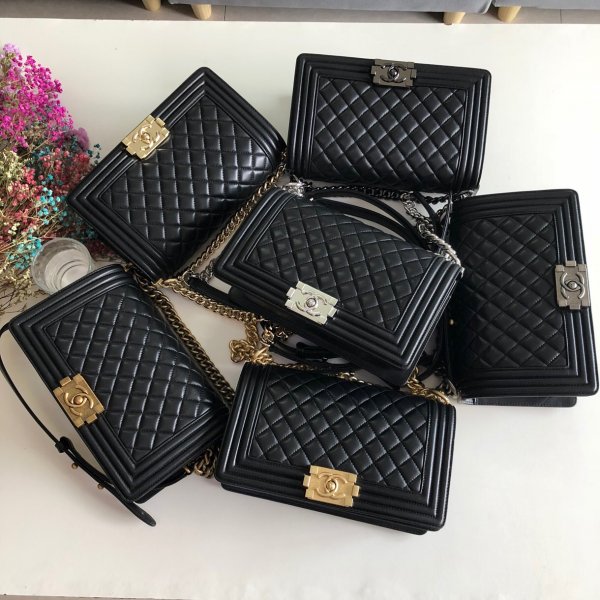 Fashion CC Le Boy 25cm Top Quality Black Bags Replica Handbags Ch 