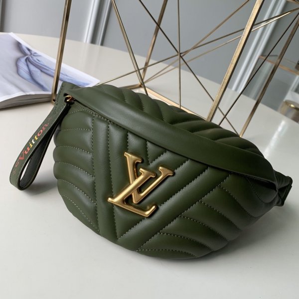 7 Star Louis Vuitton Replica New Wave Bum Bag M53750 Green Replica Handbags Louis Vuitton BumbagWave