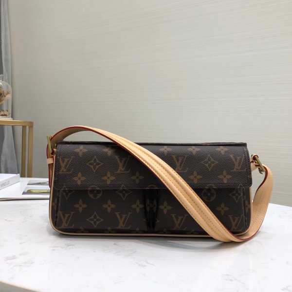 Top Quality Louis vuitton Replica monogram canvas shoulder m45467 bag Replica Handbags Louis Vuitton Monogram