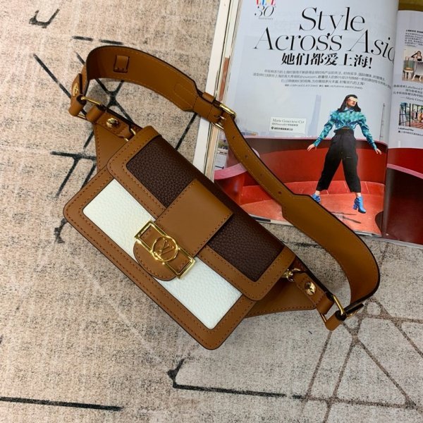 AAA+ Louis Vuitton Replicas Nice Mini Monogram Canvas M44586 Yellow Marron Replica Handbags Louis Vuitton BumbagWave