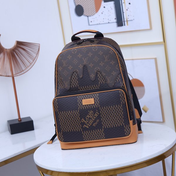Replica Louis Vuitton Campus Backpack Monogram Nigo N40380 Bag Replica Handbags Louis Vuitton Backpack
