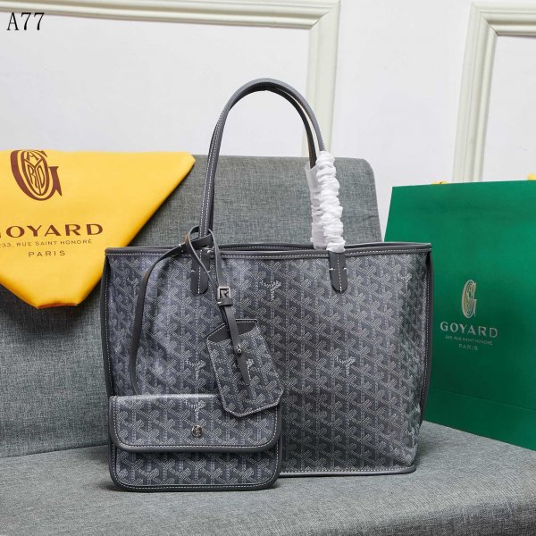 Replica Goyard Classic Chevron St Louis PM Totes Blue Bags Replica Handbags Goyard Totes