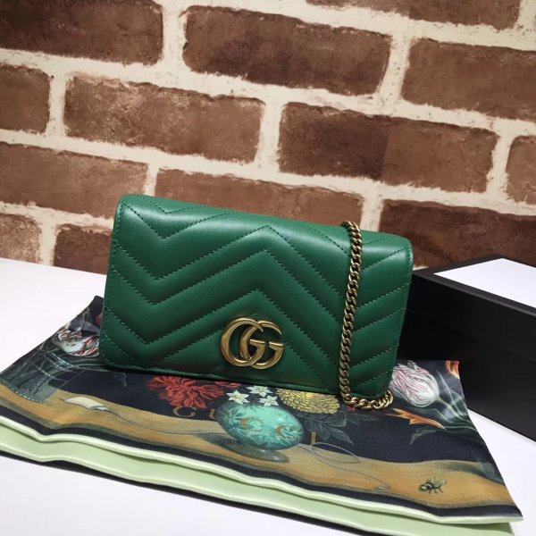 Knockoff Gucci GG Marmont mini 488426 Clutches bag Replica Handbags Gucci ClutchesSmall Purses