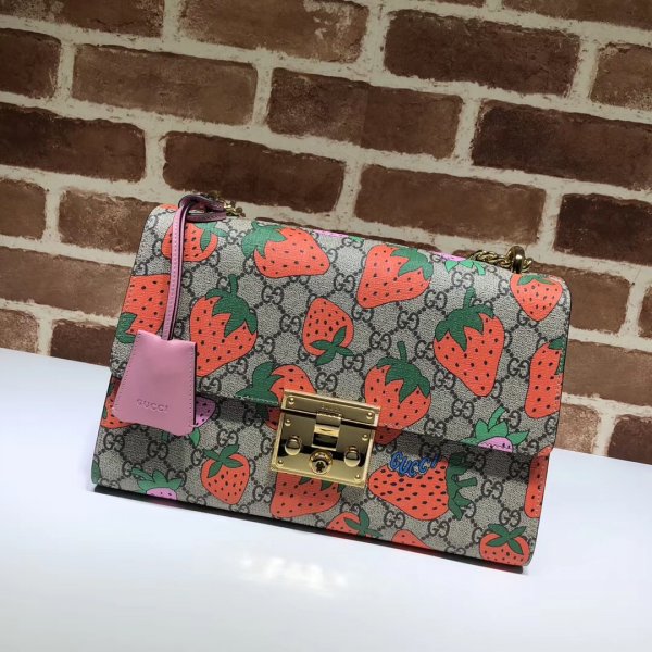 7 Star Gucci Padlock medium GG shoulder 409486 AAA+ bag Replica Handbags Gucci Padlock