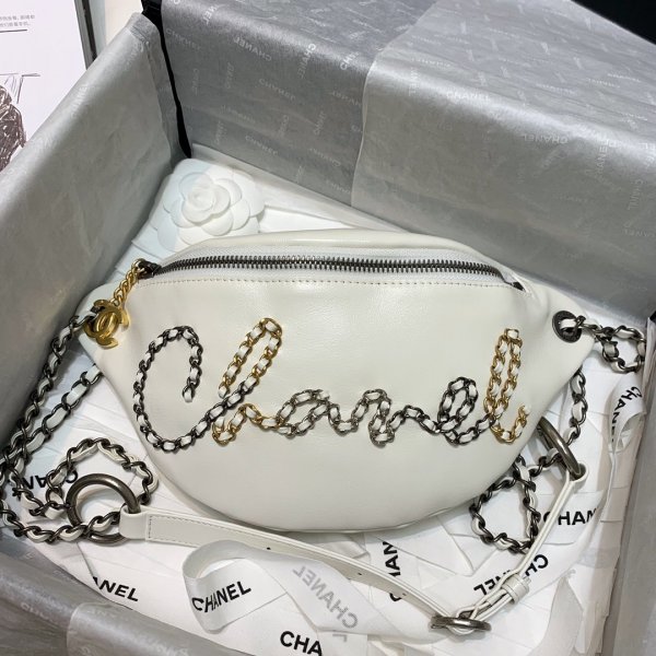 Fashion CC Waist White Bags Knockoff Replica Handbags Ch 