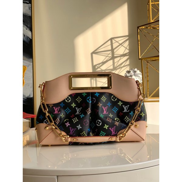 Louis Vuitton AAA+ M40255 Judy Shoulder Monogram Multicolor Bag Replica Handbags Louis Vuitton Monogram Multicolor