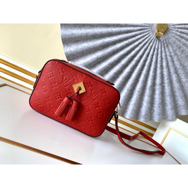 Top Quality Louis Vuitton Monogram Saintonge M44593 Red Shoulder Bag Replica Handbags Louis Vuitton Monogram Empreinte
