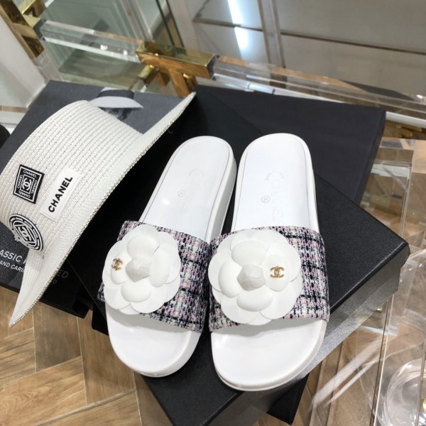 Fashion CC Sancha flowers Slippers Replica Luxury Shoes Ch