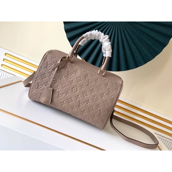 Fashion Louis Vuitton Fake Speedy Bandouliere Bag 25 30cm Monogram Brown Replica Handbags Louis Vuitton SpeedyTwist