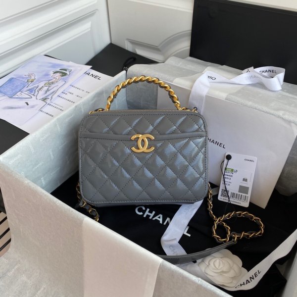 CC Replica Calfskin Lambskin Chain vanity case AS2179 Multi Color Handbags Replica Handbags Ch 