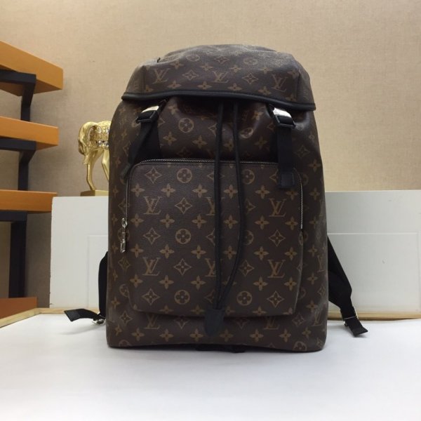 Louis Vuitton Replica Monogram Macassar Zack Backpack Brown M43422 Replica Handbags Louis Vuitton Backpack