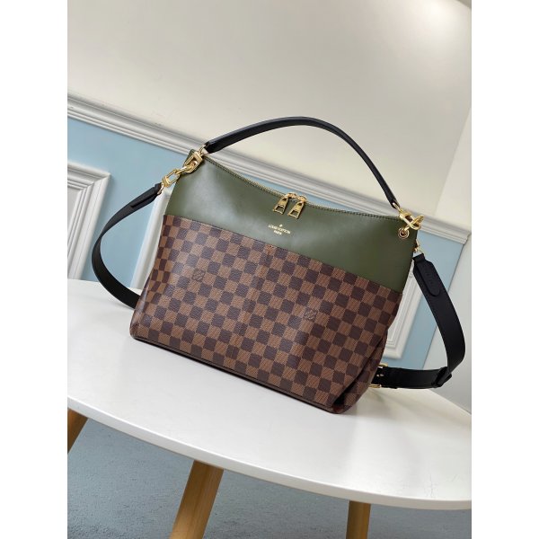 Louis Vuitton Best N40366 Damier Ebene Khaki Replica Bag Replica Handbags Louis Vuitton Damier Ebene
