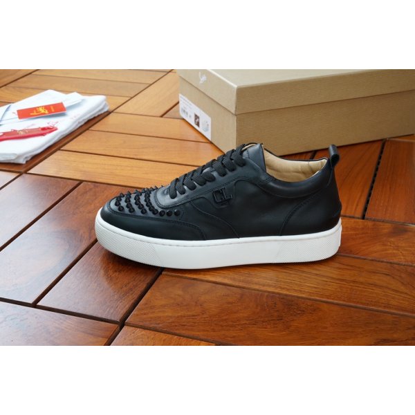 wholesale christian louboutin mens black shoes Replica Luxury Shoes Christian Louboutin Mens