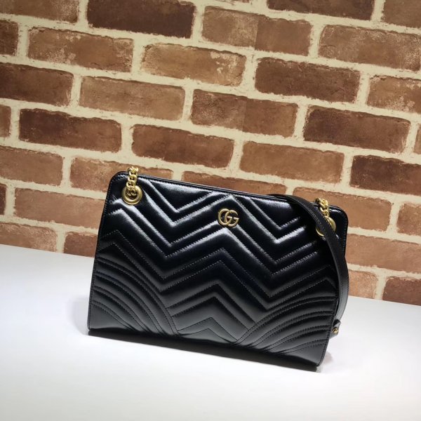 High Quality Gucci Luxury GG Marmont matelasse medium shoulder 524592 bag Replica Handbags Gucci GG Marmont