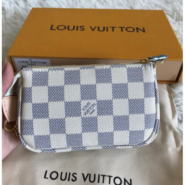 Louis Vuitton Monogram MINI POCHETTE N58010 Doamier Azur Canvas Replica Handbags Louis Vuitton Pochette