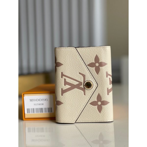 Louis Vuitton Fake M80086 Victorine Wallet Bicolor Monogram Empreinte Replica Handbags Louis Vuitton Wallets