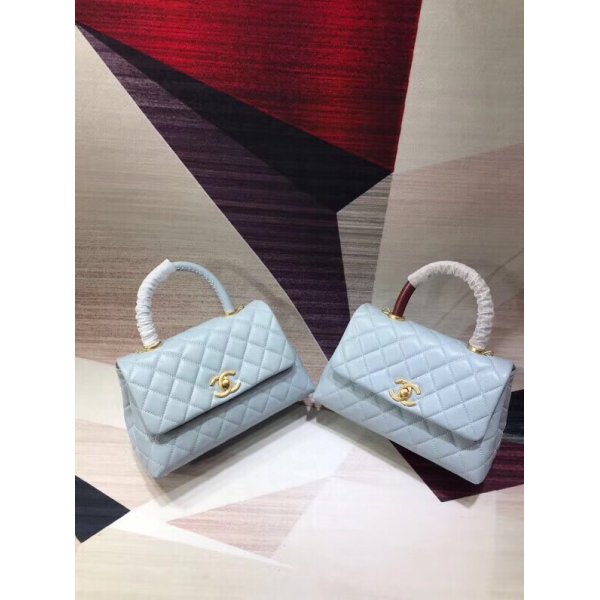 Replica CC Grained Calfskin & Gold Tone Metal A92990 Small Replica Handbags Ch 