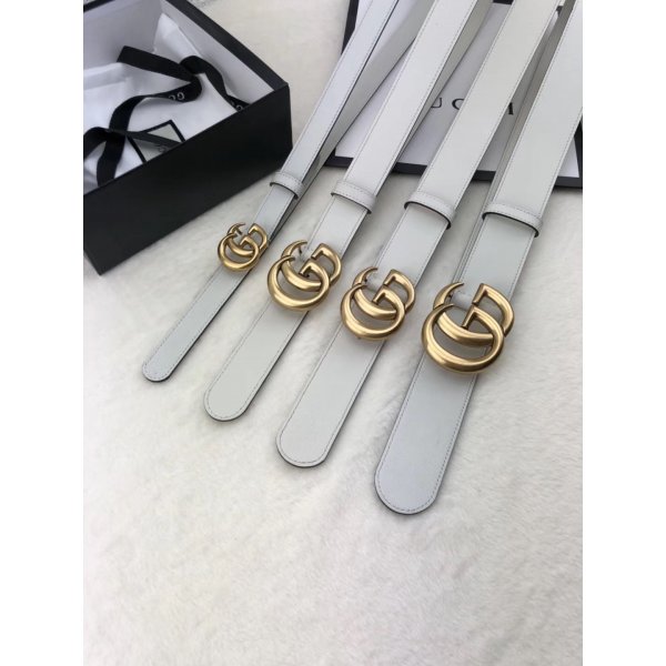 Best Gucci Replica Leather Belt With Double G White Buckle Replica Handbags Gucci Belts