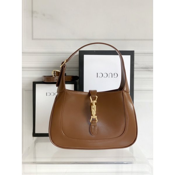Replica Gucci Jackie 1961 small hobo brown bag in 2020 Replica Handbags Gucci Jackie