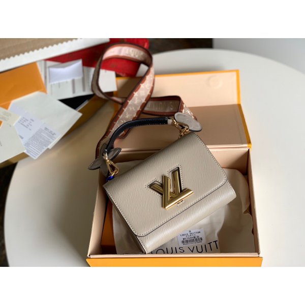 Louis Vuitton Replica Twist PM Epi Leather M57049 Beige Replica Handbags Louis Vuitton SpeedyTwist