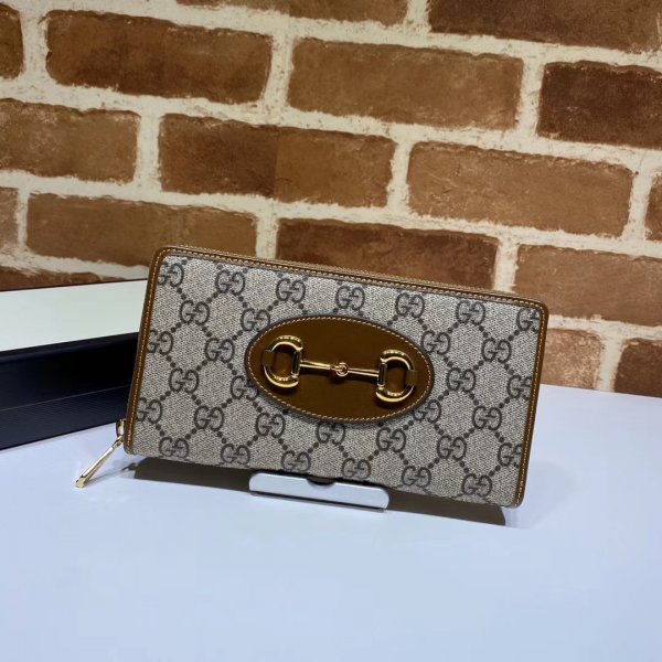 Best Gucci Replica 621889 1955 Horsebit zip around wallet Replica Handbags Gucci G Wallets