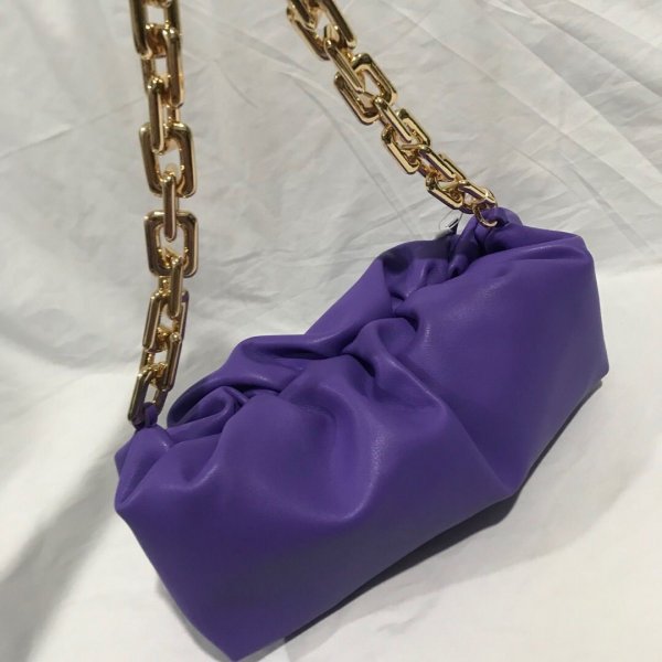 Top Quality Bottega Veneta The Chain Pouch Cloud Purple bag Replica Handbags Bottega Veneta