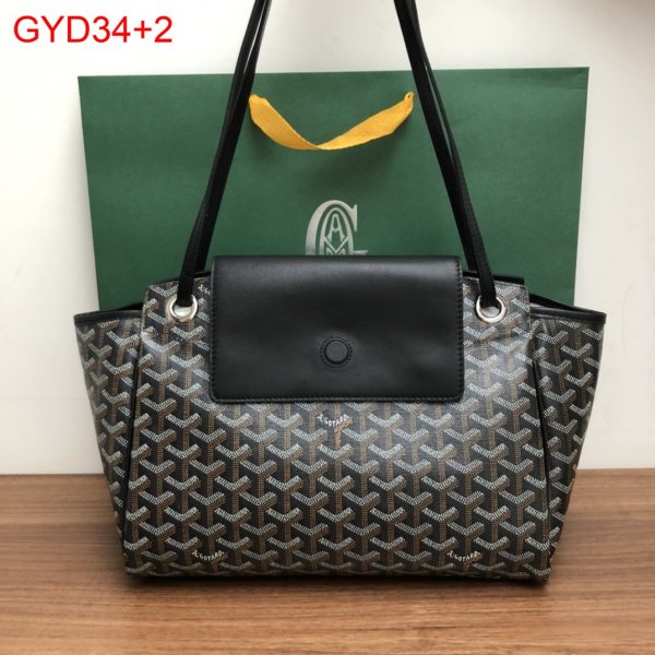 Replica Goyard Top Quality Rouette Soft Blacks Bag Replica Handbags Goyard Totes