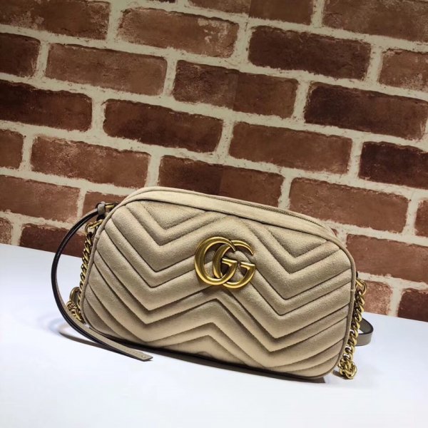 Gucci 447632 Replica GG Marmont small matelasse shoulder bag Replica Handbags Gucci GG Marmont