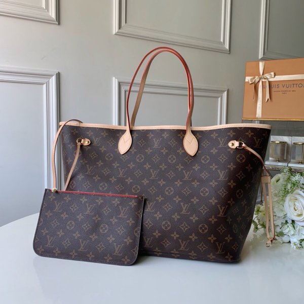 High Quality Louisy Vuittun Monogram Canvas Neverfull GM Bag Replica Handbags Louis Vuitton Shopping bagNeverfull