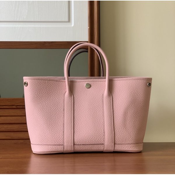 Hermes Garden Party Tote Canvas 30 Pink Replica Bag Replica Handbags Hermes Garden Party