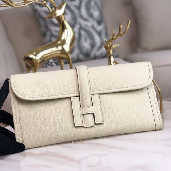 High Quality Replica Hermes Bags Online Jige 29cm Epsom Leather Apricot Replica Handbags Hermes Clutchs