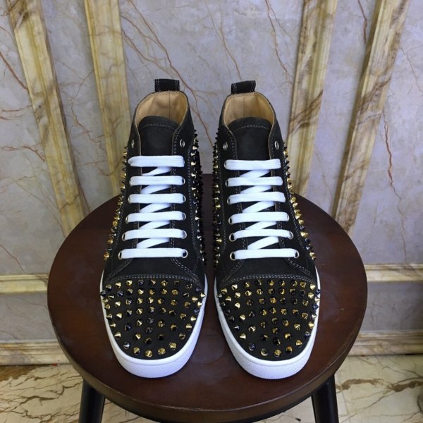 mens louboutin shoes for Cowhide blackwhite sale Replica Luxury Shoes Christian Louboutin Mens