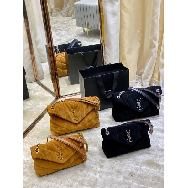 YSL Cheap Loulou Puffer 29cm Shoulder Bag Replica Handbags YSL Shoulder