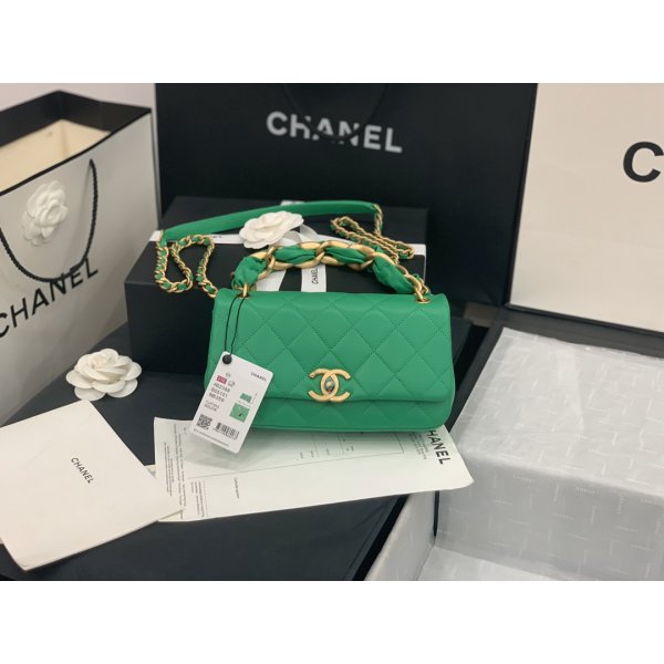 2021 Replica Outlet Flap AS2388 Green CC Bag Sale Replica Handbags Ch 