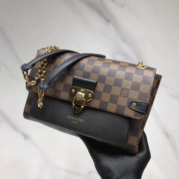 Louis Vuitton Replica Vavin PM Damier Ebene N40113 Brown Replica Handbags Louis Vuitton Damier Ebene